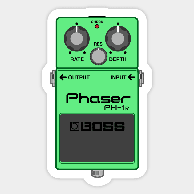 Boss PH-1r Phaser Guitar Effect Pedal - Boss - Sticker | TeePublic